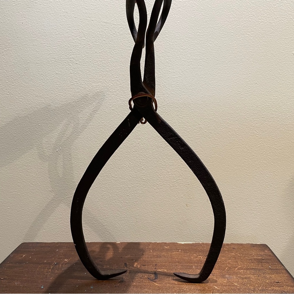 Antique ice tongs